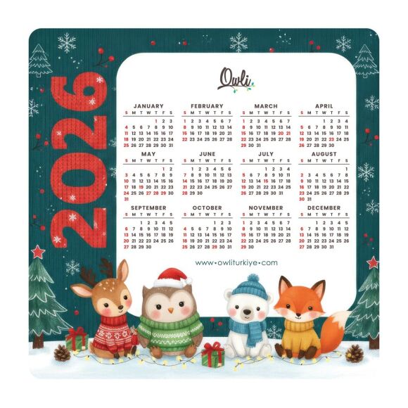 Owli 2026 Takvim Magnet - 1