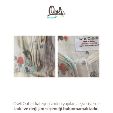Outlet Owli LoveLayers 2 Kat Müslin Ayaklı Uyku Tulumu - Owli (1)