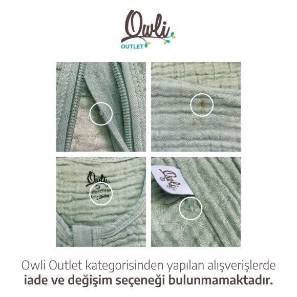 Outlet Owli LoveLayers 4 Kat Müslin Uyku Tulumu - 2