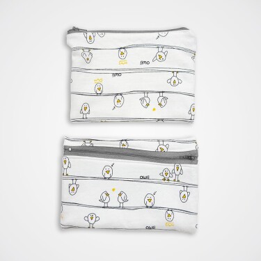 ECOwli Fermuarlı Mini Çanta 2'li Early Birds - ECOwli