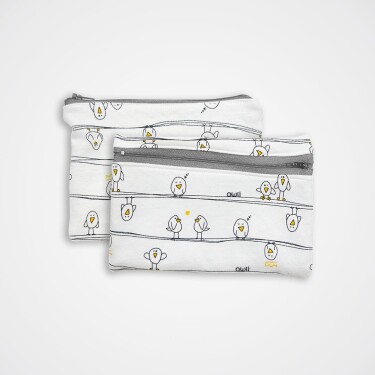 ECOwli Fermuarlı Mini Çanta 2'li Early Birds - ECOwli (1)