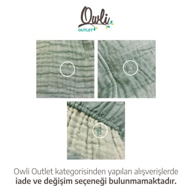 Outlet Owli 4 Kat Müslin Bornoz - Owli (1)