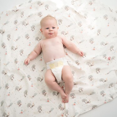 Owli LoveLayers 2 Kat Müslin Battaniye 110x110 cm - 3