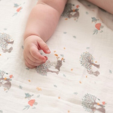 Owli LoveLayers 2 Kat Müslin Battaniye 110x110 cm - 4