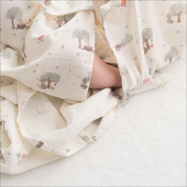 Owli LoveLayers 2 Kat Müslin Battaniye 110x110 cm - 5