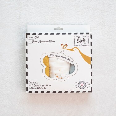 Owli LoveLayers 2 Kat 3'lü Müslin Set Forest 70x70 Cm - 7