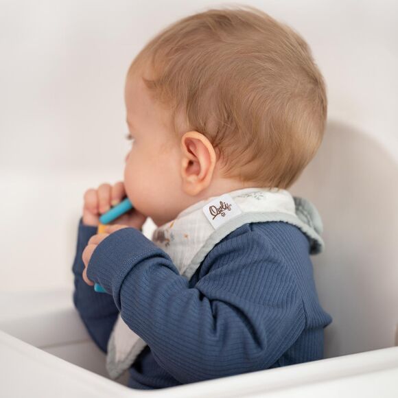 Owli 2 Kat Müslin Havlu Bandana Önlük 2'li Set Forest - 6