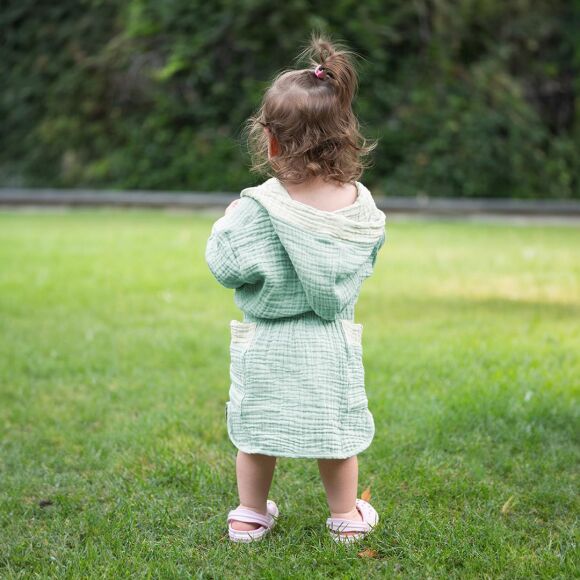 Owli LoveLayers 4 Kat Müslin Bornoz Mint Yeşili - 8