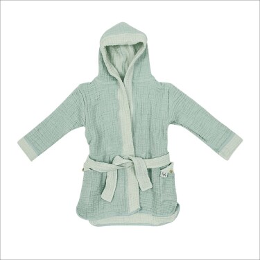 Owli LoveLayers 4 Kat Müslin Bornoz Mint Yeşili - 9