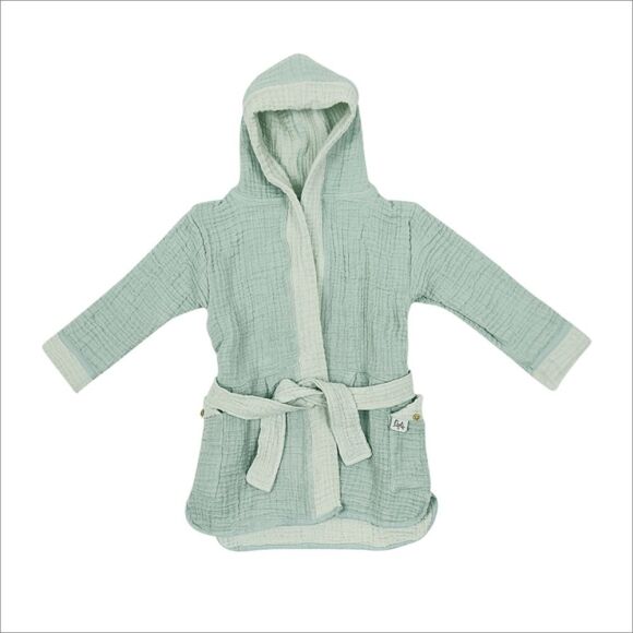 Owli LoveLayers 4 Kat Müslin Bornoz Mint Yeşili - 9