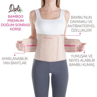 Owli Bamboo Premium Doğum Sonrası Korse Ten - Owli (1)