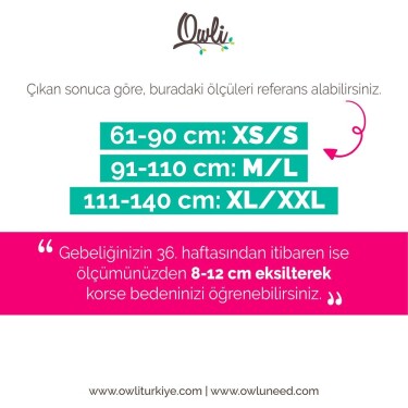 Owli Bamboo Premium Doğum Sonrası Korse Ten - 7