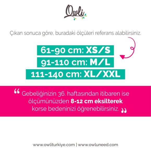 Owli Bamboo Premium Doğum Sonrası Korse Siyah - 10