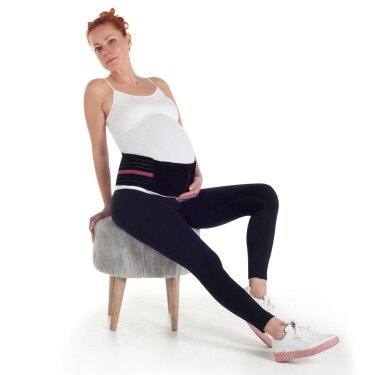 Owli Bamboo Premium Hamile Destek Kemeri 2'si 1 Arada Siyah - 3