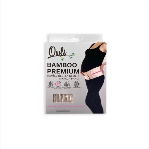 Owli Bamboo Premium Hamile Destek Kemeri 2'si 1 Arada Siyah - 8