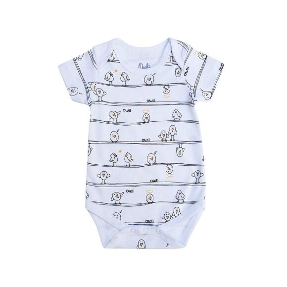 Owli Bebek Body Kısa Kol Early Birds - 5