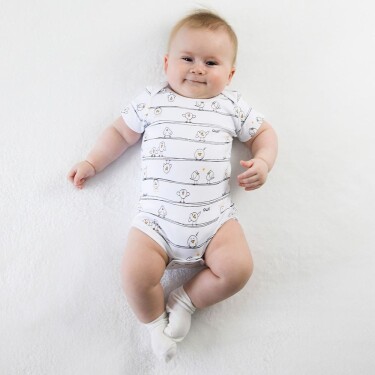 Owli Bebek Body Kısa Kol Early Birds 