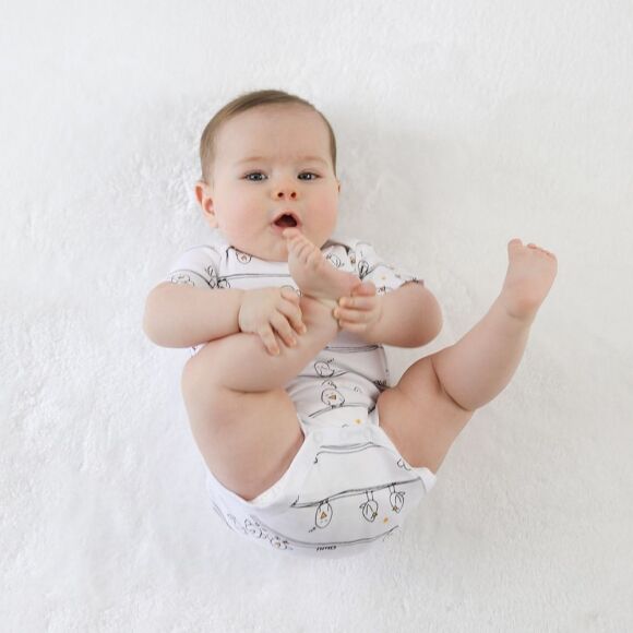 Owli Bebek Body Kısa Kol Early Birds - 4