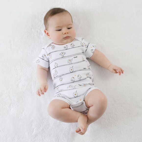 Owli Bebek Body Kısa Kol Early Birds - 3