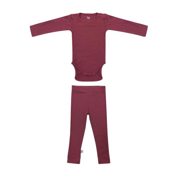Owli CozyBlend Modal Bebek Takım Bordo - 6