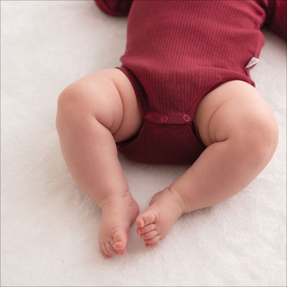 Owli CozyBlend Modal Bebek Takım Bordo - 5