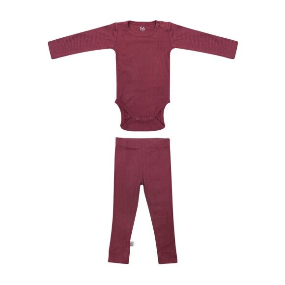 Owli CozyBlend Modal Bebek Takım Bordo - 6