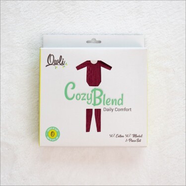 Owli CozyBlend Modal Bebek Takım Bordo - 7