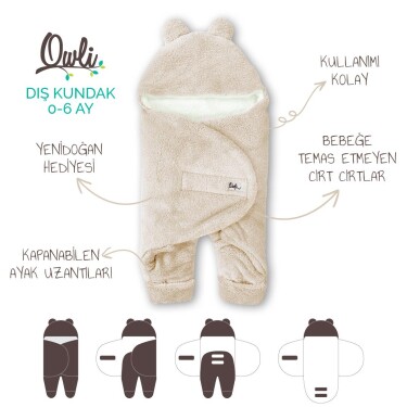 Owli Dış Kundak 0-6 Ay Vanilla - 2
