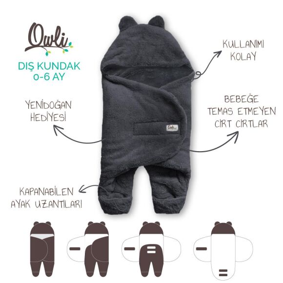 Owli Dış Kundak 0-6 Ay Onyx - 2