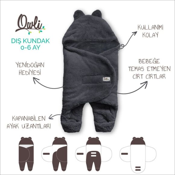 Owli Dış Kundak 0-6 Ay Onyx - 2
