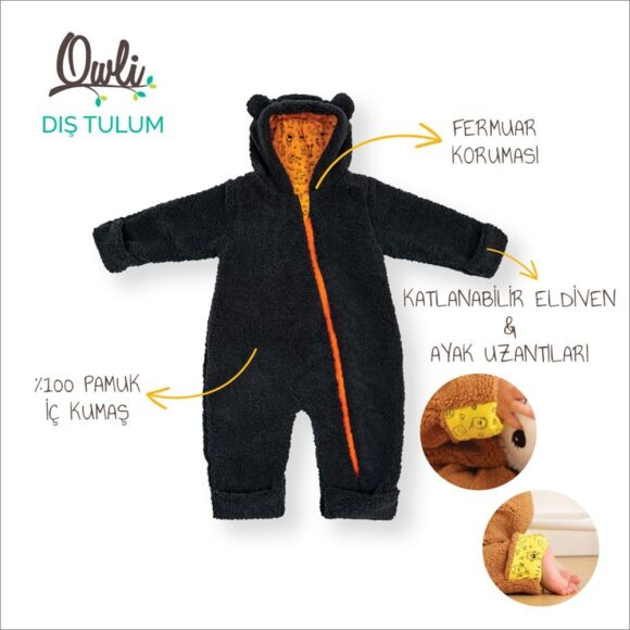 Owli Dış Tulum Antrasit - 2