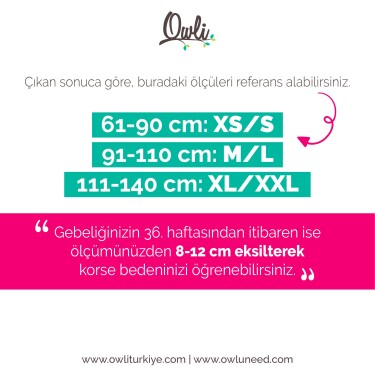 Owli Doğum Sonrası Korse Siyah - 8