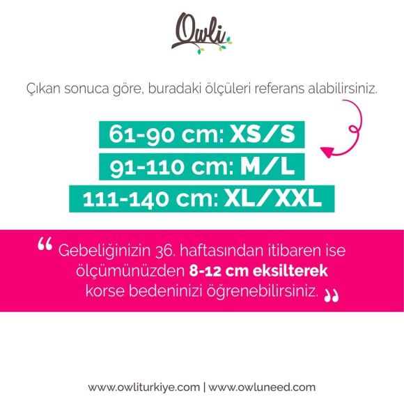 Owli Doğum Sonrası Korse Siyah - 8