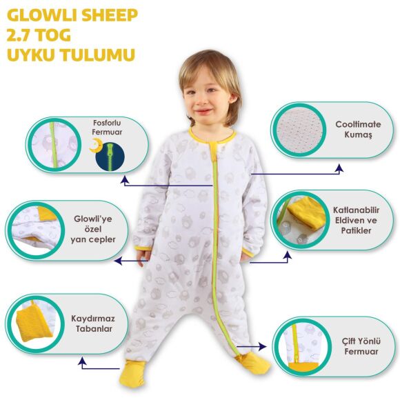 Owli Glowli Uyku Tulumu 2.7 Tog Sheep - 5