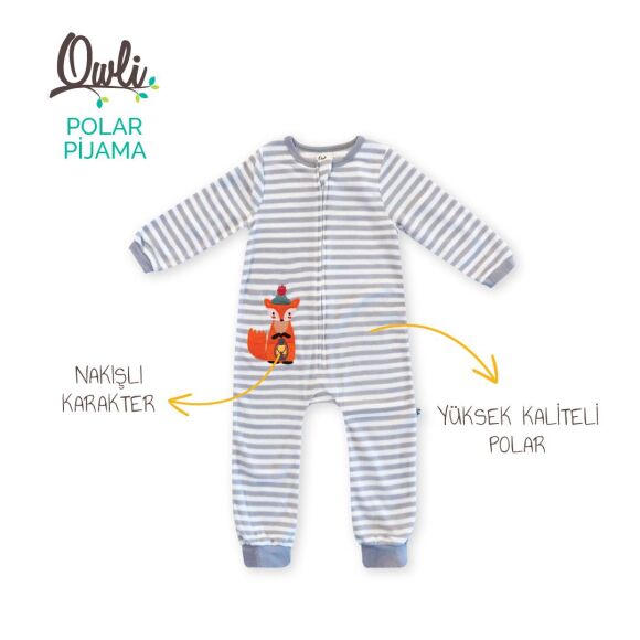 Owli Kids Polar Pijama Fox - 2