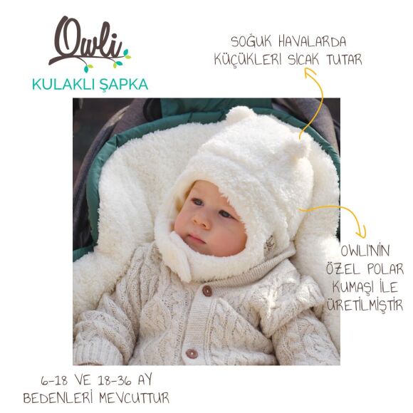 Owli Kulaklı Şapka - 2