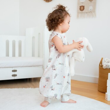 Owli LoveLayers 2 Kat Müslin Ayaklı Uyku Tulumu Forest - 6