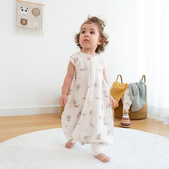 Owli LoveLayers 2 Kat Müslin Ayaklı Uyku Tulumu Forest - 4