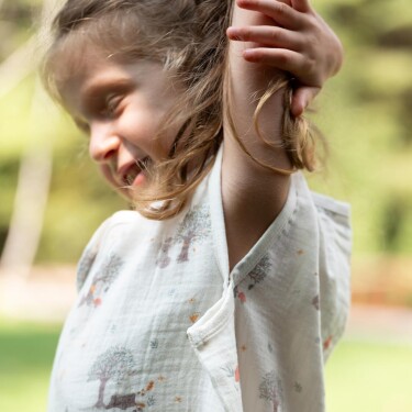 Owli LoveLayers 2 Kat Müslin Ayaklı Uyku Tulumu Forest - 9