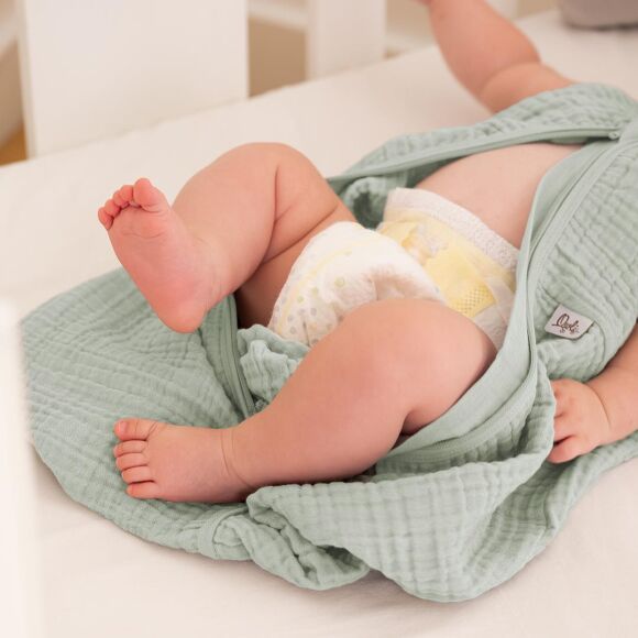 Owli LoveLayers 4 Kat Müslin Uyku Tulumu Mint Yeşili - 12