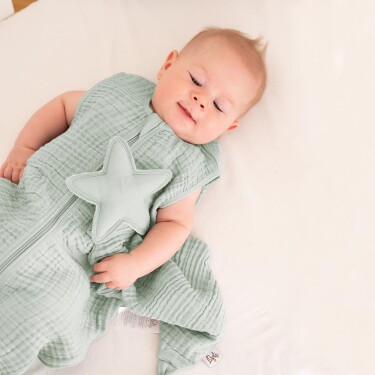 Owli LoveLayers 4 Kat Müslin Uyku Tulumu Mint Yeşili - 4