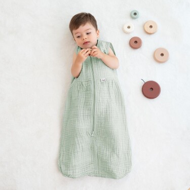 Owli LoveLayers 4 Kat Müslin Uyku Tulumu Mint Yeşili - 6