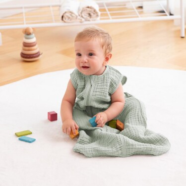 Owli LoveLayers 4 Kat Müslin Uyku Tulumu Mint Yeşili - 9