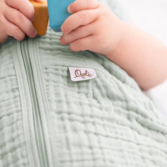 Owli LoveLayers 4 Kat Müslin Uyku Tulumu Mint Yeşili - 10