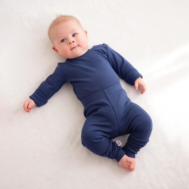 Owli CozyBlend Modal Bebek Takım Mavi - 1