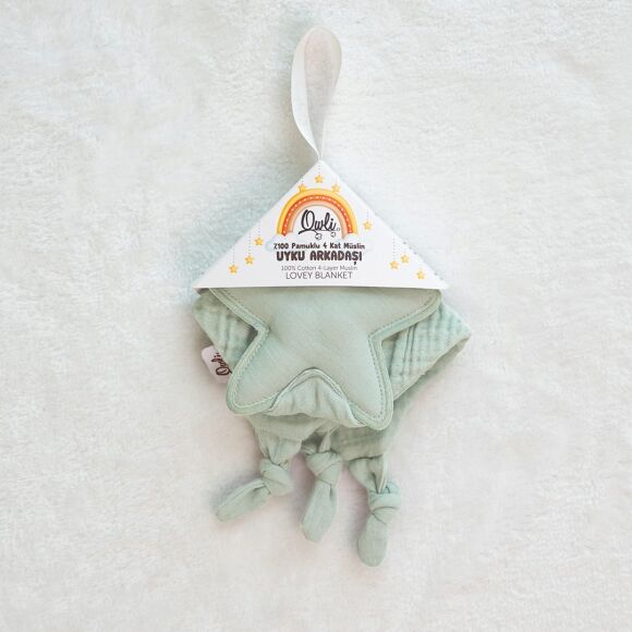 Owli LoveLayers Müslin Uyku Arkadaşı Mint Yeşili - 7