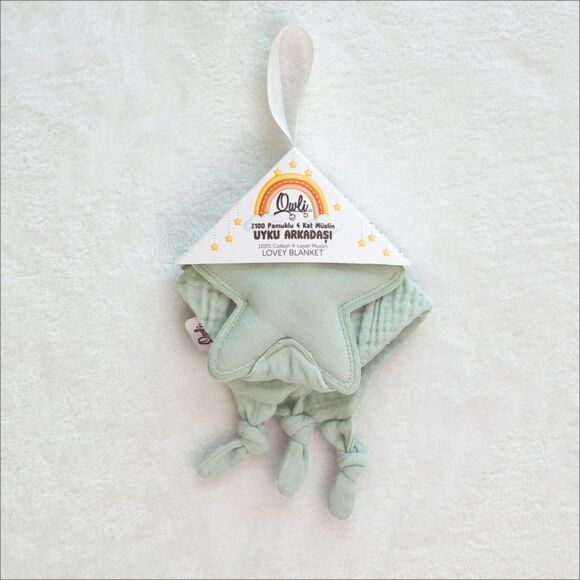Owli LoveLayers Müslin Uyku Arkadaşı Mint Yeşili - 7