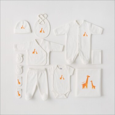 Owli PureCotton Yenidoğan Seti - 10 Parça Lil Giraffe - Owli
