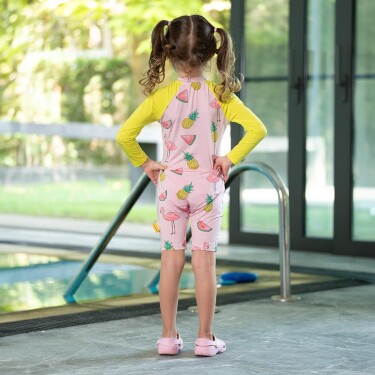 Owli SunSafe UV Korumalı Swimsuit Mayo Flamingo - 3