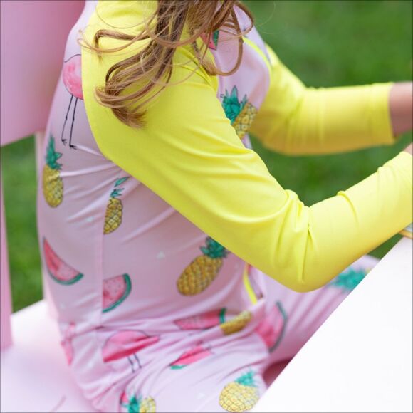 Owli SunSafe UV Korumalı Swimsuit Mayo Flamingo - 6